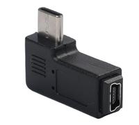 USB Adapter - 90 Degree Right Angle Converter, Type C Male to 5-Pin USB Female, Compact Portable Design, Durable Easy Use, Top Tech Accessory, Charger Adapter for Laptop