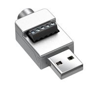 USB Adapter Connector - High Speed Converter 2.0 Male Female Data Transfer Adapter | Metal Housing USB Connector, Universal Compatibility