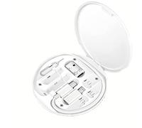 USB Adapter Multicharging Humorous 9-in-1 Kit USB Charging Adapter Kit USB Multiport Adapter Travel Charger for Multiple Devices Fqy721 (White, 8.3 x 8.3 x 1 cm)