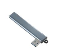USB Adapter Splitter With 3xUSB 2.0 Side Port And 1xUSB3.0 Bottom Port For Easy Access And Storage Tethering Hole
