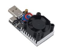 USB Adjustable Constant Current Electronic Load Tester Module, 25W Max Power, DC 7-20V Input, for Power Aging and Battery Discharge Testing