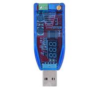 USB Adjustable Power Module Boost Converter 5V to 3.3V 9V 12V 24V with Potentiometer for Mobile Phone Charger Transparent Blue