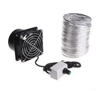 USB Adjustable Speed Extractor Fan Smoke Absorber Fume Extractor Fan Pipe Duct Exhuast Fan For Kitchen, Bathroom(Fan plus 1m pipe)