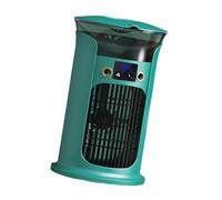 USB Air Conditioning Portable Desktop Cooling 3 Speed Fan with 7 Color LED Light for Own Cooling in Small Space LED Light Air Machine