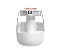 USB Air Humidifier with Night Light, 1.3L Cool Mist Maker Fogger with LED Display, Quiet humidifier for Plants Office Car Bedroom white