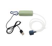 USB Air Pump Fish Tank Silent Air Compressor Aquarium Portable Mini Oxygen Aerator Accessories(Green)