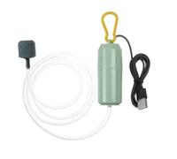 USB Aquarium Air Pump, Quiet Mini Oxygenator with Air Stone for Fish Tank, Outdoor Fishing, Seafood, 100cm Tube, Black