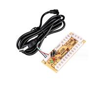 USB Arcade Joystick Circuit Board DIY Board PC Joystick Control Small Card Chip Fighting Machine Game Console Joystick (Board with Line)