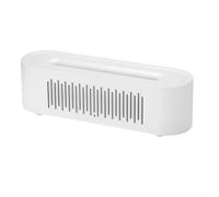USB Aroma Diffuser and Flame Effect Humidifier with Colorful Night Light and Silent Mist Dispersion for Home Comfort (White)