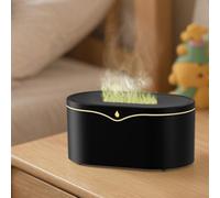 USB Aroma Diffuser Waterdrop for Mini Humidifier, Quiet Night Light Adjustable Mist for Bedroom Sleep, 2026(black)