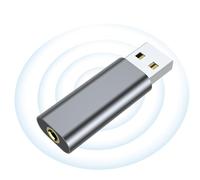 USB Audio Adapter,3.5mm Sound Card for Pc Plug and - Sound Card, Driver USB Audio Interface, Portable USB Audio for Laptop, Desktop, Pc