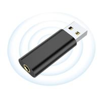 USB Audio Card, 3.5mm External Sound Card for Laptop Plug and, USB Headset Adapter, Driver USB Audio for , League of Legend, Headset