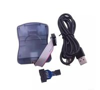 USB AVR ISP Programmer, Adjustable 50Hz-8MHz Clock, Full-Speed 12MHz Communication for AVR Studio, Compatible with All AVR ISP/PDI Devices(STK500-adapter)