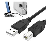 USB B MIDI Cable for Instruments 6FT/2M USB A to USB B Cable Compatible with Piano Midi Controller Keyboard Audio Interface Recording Microphone and Printer Scanner External Hard Drives 480Mbps