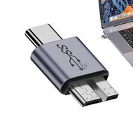 USB B to USB C Adapter, Quick Type C to Micr0-B Cable Adapter | Micr0-B to USB C 3.0 Adapter for USB C Hard Drive Cable Adapter, USB Adapter for External Hard Drive