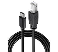 USB B to USB C Printer Cable 2M, USB C to USB B Midi Cable for HP/Epson/Canon Printer, Scanner, Digital Piano, Midi Controller/Keyboard
