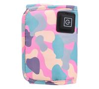 USB Baby Bottle Warmer Cover for Boy Girl Feeding, 5v 2a | Polyester and Crystal Fleece Build, Zipper Opening, 1m Cable, for Stroller Walks and Car Use