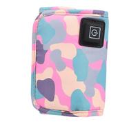USB Baby Bottle Warmer Sleeve for Newborn Feeding, 5v 2a | Polyester Crystal Fleece, Zipper Opening and 1m Cable, Bedside or Outing Use