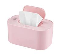 USB Baby Wipe Warmer, Baby Wet Wipes Dispenser, Large Capacity Portable Diaper Wipe Warmer for Home Car Travel Pink, Baby Wet Wipes Dispenser, Baby Napkin Storage Box, Large Capacity Portable Diaper