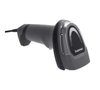 USB Barcode Scanner QR Reader Plug Play Handheld Grip Checkout Inventory POS Screen Paper Code Reading Computer Input Retail Tasks Setup Corded Barcode Scanner Qr Reader Usb Scan Pos Register Retail