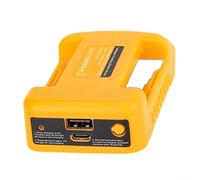 USB Battery Adapter, Portable Power Converter, For Dewalt 18V For Type-C Port, For Charging Smartphones And Tablets, Dual Output(Yellow)
