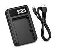 USB Battery Charger for Nikon COOLPIX W100 Digital Camera - Works with USB Plug | Computer | Power Bank - Smart Battery Charge Status Display