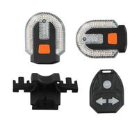 USB Bike Rear Light Taillight - Bicycle Safety Lamp with Horn Left Right Turn Signals, Rechargeable Design | Night Commuting Trail Urban Riding Messenger Cycling Visibility Protection Equipment