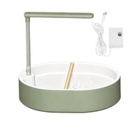 USB Bird Shower Bath - Running Water Pump Cage Bath for Birds | Backyard Balcony Patio Living Room Lovebird Conure Canary Cockatiel Parakeet, Durable Safe Design, Easy Setup, Continuous Flow Feature