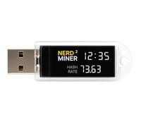 USB Bitcoins Miner,Solo Miner LV03 Asic Algorithm Lottery Crypto Miner, 2.4G WiFi 74KH 1W with Display Compact Portable Bitcoins Mining Stick Cryptocurrency Silent (1pcs)