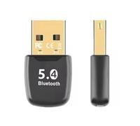 USB Bluetooth 5.4 Adapter for PC, Wireless Dongle for Keyboard, Mouse, Headset, Speaker, 20M Range, Driver-Free, Windows 7/8.1/10/11