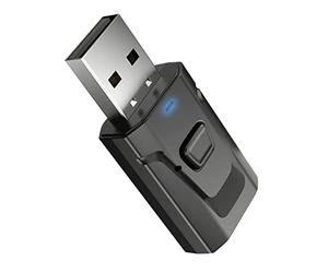 USB Bluetooth5.0 Receiver Stable Transmission Clear Sound Quality for Computer TV Projector, Car Music Receiver Plug and Play Adapter for Home Office Made of Impact Resistant Plastic