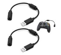USB Breakaway Cable, 2 PACK Replacement Breakable Cord Lead for Logitech G920, G923, G27, G29 Driving Force Compatible with Xbox One, Xbox 360, Xbox Series X/S & PC (USB Breakaway Cable, Black)