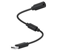 USB Breakaway Cable for Xbox 360, Replacement Adapter for Xbox 360 Controller Compatible with Logitech G920 Steering Wheel, Fast Data Transmission Replacement Accessory for Game Controller (Black)