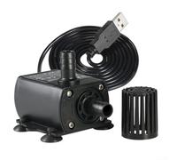USB brushless water pump with adjustable flow, IP68 fully submersible, low noise operation under 37dB for cooling and fountain systems