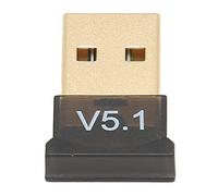 USB BT Adapter Black Wire ABS V5.1, Free Wide Coverage Reader, Portable BT 5.1 Adapter for Home Use
