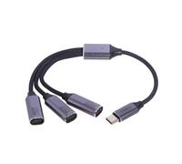 USB C 2.0 Hubs 3 Port Splitter Type C Multiple Port for Computer Phone U Disk Keyboard Printer Data Coordinate and Power Output USB for Phone