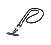 USB C 240W Charging Line with Wearable Bracelet Design 5A Charge Type C Phone Crossbody & Wrist Strap Lanyard Portable Fashion Charger Cord for On-the- 120cm/4724in (Black, One Size)