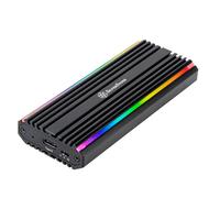 USB-C 3.2 Gen2 10Gbps NVMe and SATA M.2 SSD RGB portable enclosure