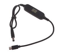 USB C 5V to 1V 3V 4.5V 6V 9V 12V Adjustable Output Voltages Cable Step Up Down Converter Cord for Toy Clock and more