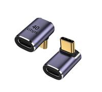 USB C 90 degree Adapter ,USB C Angle Adapter 40Gbps,Supports8k@60HZ and 100W fast charging,USB C Female to USB Male Adapter Compatible with MacBook Pro/Air, Tablet, Phone and More Type C Devices.