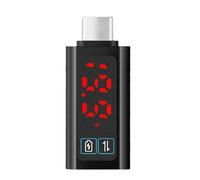 USB C Adapter 100W Highly Speed Charging and Data Transfer Digital Voltages Systems for Home Offices Travel USB C Fast Voltages Meter Adapter