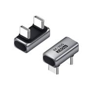 USB C Adapter 240W PD Power Delivery 48V 5A with 80Gbps High Speed Data Transfer and 8K60Hz Video for All Compatible Devices (C rotary C mother U)