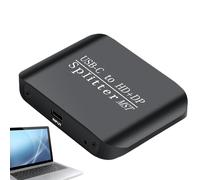 USB C Adapter - 4K Compatible, Multi-Port Splitter with USB 3.0, /TF Card Reader | Portable, Stable Hub for Laptops, Desktops, and More | Plug and Play, No Driver, Perfect for Home or