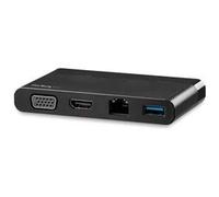 StarTech.com USB C Multiport Adapter with HDMI, VGA, Gigabit Ethernet & USB 3.0 - USB C to 4K HDMI or 1080p VGA Display Mini Dock Hub - USB Type-C Travel Docking Station for USB-C Laptops