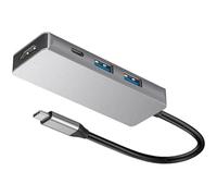 USB C Adapter HDTV 4 in 1 Splitter with 4K Type 2xUSB3.0 Port Fast Charging for Phone C