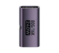 USB C Adapter USB C - Female Female, 240W Power Supply, 4 80Gbps Extension, 16K to 60Hz Video Converter Data Sync Connector | Typ Extension
