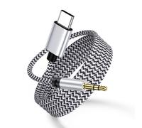 USB C Aux Cord for iPhone 17 Pro Max,3FT Type C to 3.5mm Jack Cable Audio Adapter Braided Aux Car Cord for iPhone 17 Pro/16 Pro Max/16e/16 Plus/15 Pro/Samsung Galaxy A17/A16/A15/S25 FE/S24/S23/S22/S21