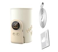 USB C Baby Bottle Warmer with Intelligent Temperature Control for Travel Parents 6-Gear Adjustable Milk Bottle Sleeve Toddler Feeding Accessories