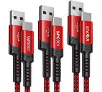 USB C Cable,[1M+1M+2M/3Pack] Type C Fast Charger Cable Nylon Braided USB to USB-C Fast Charging Cable Compatible with S23 Ultra S22 S21+ S20 S10 S9 S8,A51 A71,Redmi Note 20 10,Huawei P40 Mate20