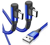 USB C Cable 3.1A Fast Charging Cord 10ft 2 Pack,Sweguard USB-A to USB-C Charger Nylon Braided Cord for Samsung Galaxy S21 S20 S10 S9 S8 Plus,Note 20 10 9 8 7,A71 A51 A32,LG,Moto,PS5-Blue